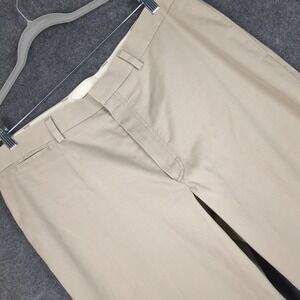 LL Bean Classic Fit Chinos Mens 38 x 30 Khaki Tan Cotton Twill Pants